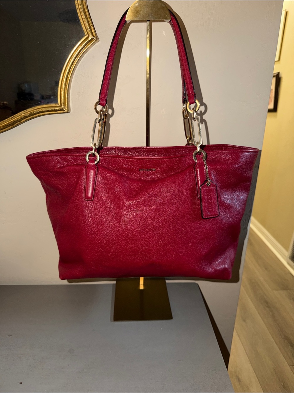 Coach Madison Leather East/West Tote